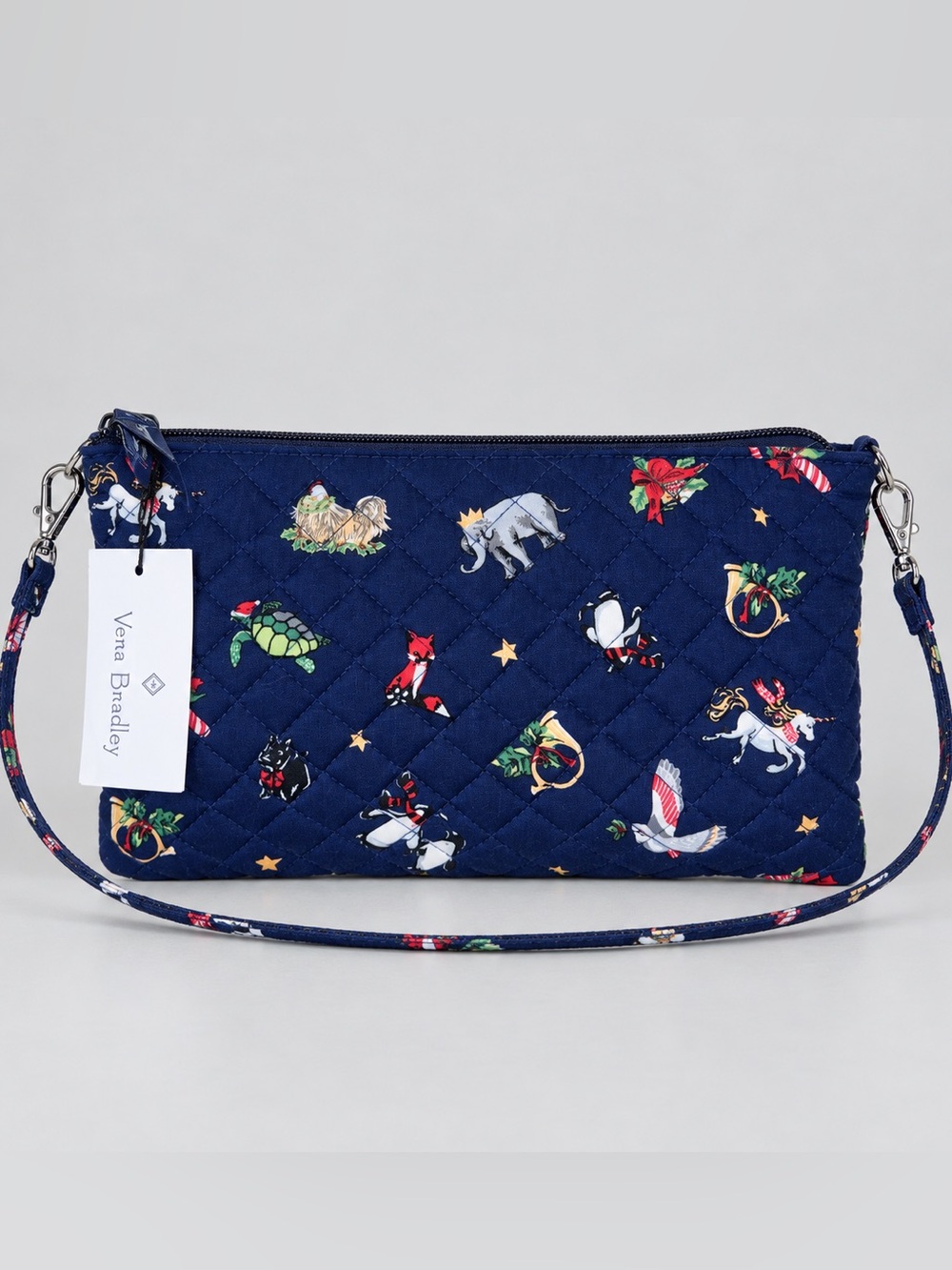 Vera Bradley Snow Globe Motifs Convertible Wristlet RFID Novelty New